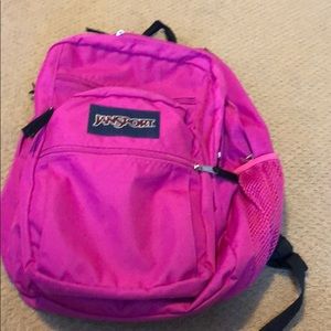 Pink jansport backpack